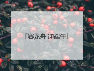 赛龙舟 迎端午