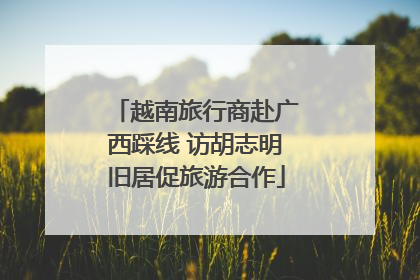 越南旅行商赴广西踩线 访胡志明旧居促旅游合作
