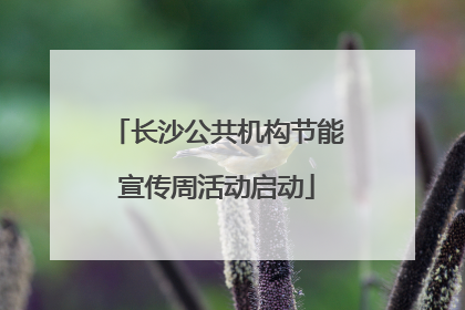 长沙公共机构节能宣传周活动启动