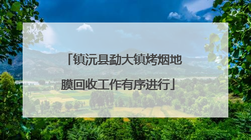 镇沅县勐大镇烤烟地膜回收工作有序进行