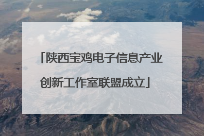 陕西宝鸡电子信息产业创新工作室联盟成立
