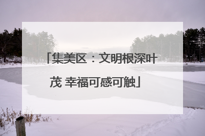 集美区：文明根深叶茂 幸福可感可触