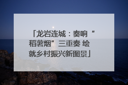 龙岩连城：奏响“稻薯烟”三重奏 绘就乡村振兴新图景