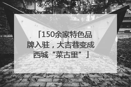150余家特色品牌入驻，大吉巷变成西城“菜古里”