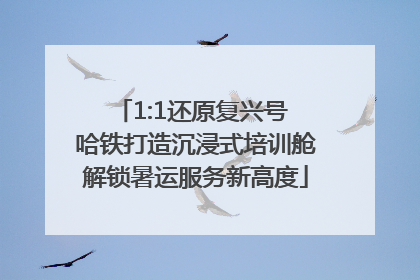 1:1还原复兴号 哈铁打造沉浸式培训舱解锁暑运服务新高度