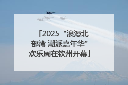 2025“浪漫北部湾 潮派嘉年华”欢乐周在钦州开幕
