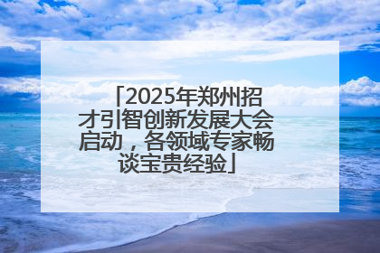 2025年郑州招才引智创新发展大会启动，各领域专家畅谈宝贵经验