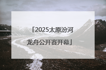 2025太原汾河龙舟公开赛开幕