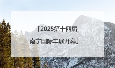 2025第十四届南宁国际车展开幕
