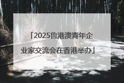 2025鲁港澳青年企业家交流会在香港举办
