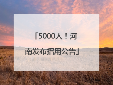 5000人！河南发布招用公告